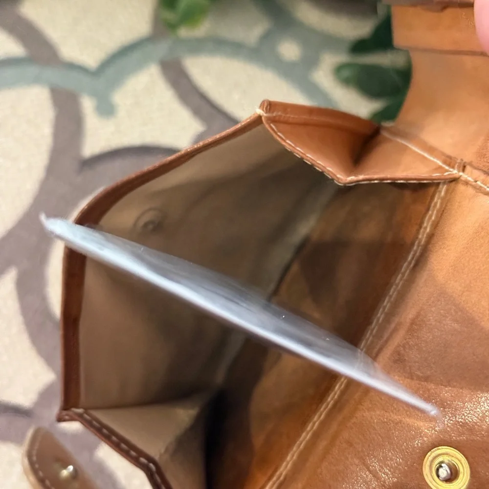 CELINE Macadam PVC Leather wallet Bifold Brown Authentic - Picture 13 of 13